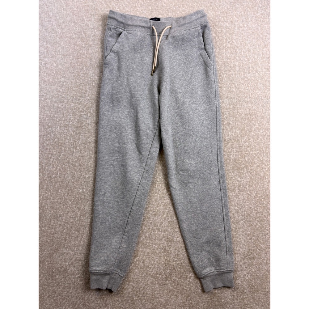 J.Crew Authentic Fleece Heather Gray Joggers Sweatpants Small